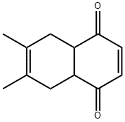 6,7-dimethyl-4a,5,8,8a-tetrahydronaphthalene-1,4-dione 结构式