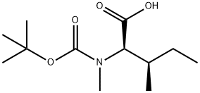 BOC-N-ME-D-ILE-OH,267223-87-0,结构式