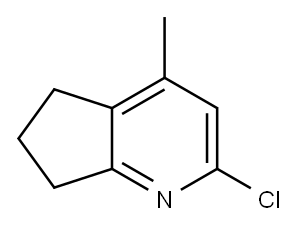 2-Chloro-4-methyl-5H,6H,7H-cyclopenta[b]pyridine Structure