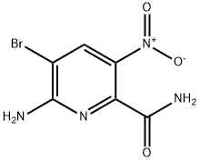 6-AMINO-5-BROMO-3-NITROPYRIDINE-2-CARBOXAMIDE Struktur