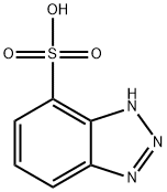 ベンゾトリアゾール-4-スルホン酸 化学構造式