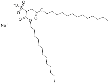 硫代丁烯二酸-1,4-二(十三烷基酯)钠盐,2673-22-5,结构式