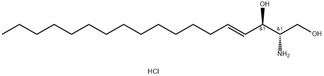 D-赤式-鞘氨醇盐酸盐 结构式