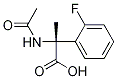 (R)-(-)-N-乙酰基-Α-(2-氟苯基)-Α-甲基甘氨酸 结构式