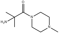 Piperazine, 1-(2-amino-2-methyl-1-oxopropyl)-4-methyl- (9CI) Structure