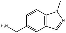 (1-甲基-1H-吲唑-5-基)甲胺, 267413-27-4, 结构式