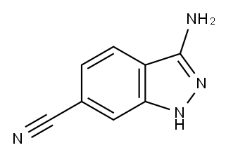 1H-Indazole-6-carbonitrile,  3-amino- Structure