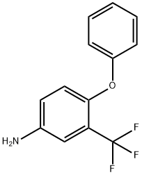 4-フェノキシ-3-(トリフルオロメチル)アニリン 化学構造式