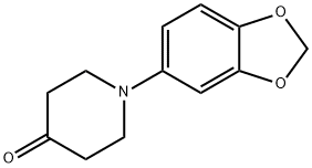 1-(1,3-苯并二唑-5-基)-4-哌啶基酮, 267428-44-4, 结构式