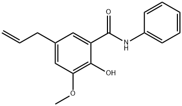 5-Allyl-2-hydroxy-3-methoxy-N-phenylbenzamide 结构式