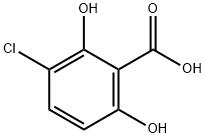 3-CHLORO-2,6-DIHYDROXYBENZOIC ACID Structure