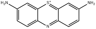 3,7-diaminophenothiazin-5-ium Struktur