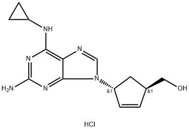 trans-Abacavir Hydrochloride 化学構造式