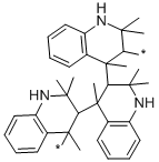 Poly(1,2-dihydro-2,2,4-trimethylquinoline) Structure