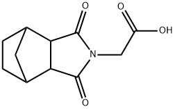 2-(1,3-二氧代辛烷氢-2H-4,7-甲桥异吲哚-2-基) 乙酸, 26785-97-7, 结构式