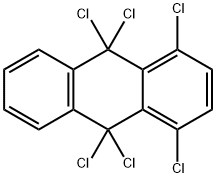 Anthracene, 1,4,9,9,10,10-hexachloro-9,10-dihydro- 化学構造式