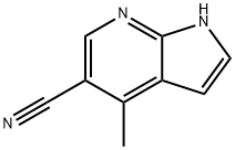 1H-Pyrrolo[2,3-b]pyridine-5-carbonitrile, 4-Methyl- Structure