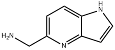 5-氨甲基-1-氢-吡咯[3,2-B]吡啶 结构式