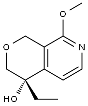 1H-Pyrano[3,4-c]pyridin-4-ol,4-ethyl-3,4-dihydro-8-methoxy-,(4S)-(9CI) Structure