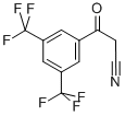 3,5-Trifluromethylbenzoylacetonitrile Struktur
