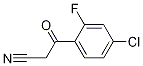 3-(4-chloro-2-fluorophenyl)-3-oxopropanenitrile Structure