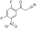 BENZENEPROPANENITRILE, 2,4-DIFLUORO-5-NITRO-B-OXO- Struktur