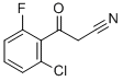 2-CHLORO-6-FLUOROBENZOYLACETONITRILE Structure