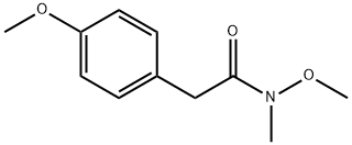N-METHOXY-2-(4-METHOXYPHENYL)-N-METHYLACETAMIDE, 267884-96-8, 结构式