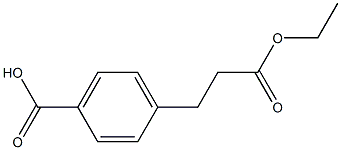 4-(3-乙氧基-3-氧丙基)苯甲酸, 267888-21-1, 结构式