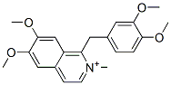 1-((3,4-dimethoxyphenyl)methyl]-6,7-dimethoxy-2-methylisoquinolinium iodide 结构式