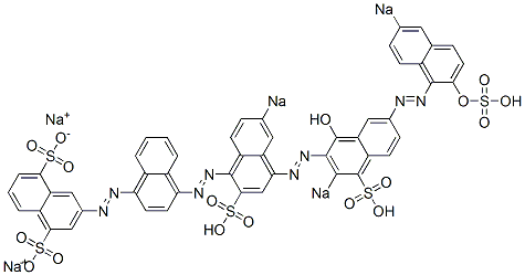 C.I.ダイレクトブラック75 化学構造式