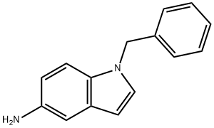 1-ベンジル-1H-インドール-5-イルアミン 化学構造式
