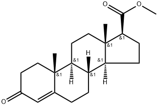 雄甾-3-酮-4-烯-17bata-羧酸甲酯,2681-55-2,结构式