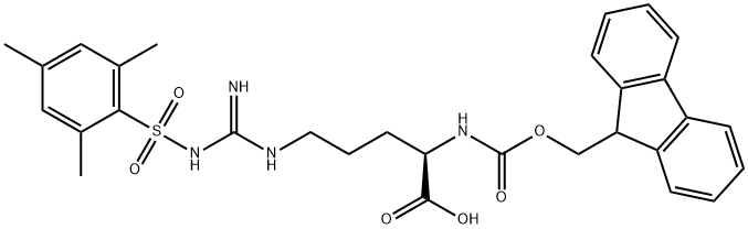 N-芴甲氧羰基-N'-(均三甲苯-2-磺酰基)-D-精氨酸,268204-88-2,结构式