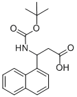 (R,S)-BOC-3-AMINO-3-(1-NAPHTHYL)-PROPIONIC ACID Structure