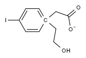 1-ACETATE-4-IODO-BENZENEETHANOL Struktur