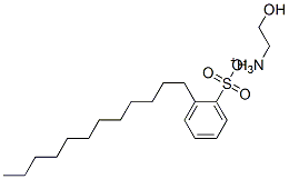 dodecylbenzenesulphonic acid, compound with 2-aminoethanol (1:1) Structure