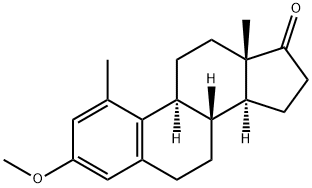3-Methoxy-1-methylestra-1,3,5(10)-trien-17-one 结构式