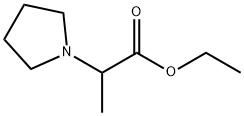 2-ピロリジン-1-イルプロパン酸エチル 化学構造式