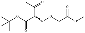 2-[(2-Methoxy-2-oxoethoxy)imino]-3-oxobutanoic acid 1,1-dimethylethyl ester Structure