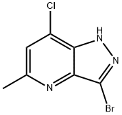 3-BROMO-7-CHLORO-5-METHYL-1H-PYRAZOLO[4,3-B]PYRIDINE Structure
