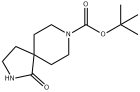1-氧代-2,8-二氮杂螺[4,5]癸烷-8-甲酸叔丁酯, 268550-48-7, 结构式
