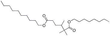 decyl octyl trimethyladipate Structure