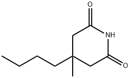 3-methyl-3-n-butylglutarimide Structure