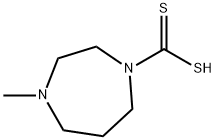 4-methyl-1-homopiperazinedithiocarboxylic acid Structure