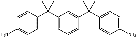 1,3-ビス[1-(4-アミノフェニル)-1-メチルエチル]ベンゼン 化学構造式