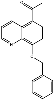5-アセチル-8-(フェニルメトキシ)キノリン 化学構造式