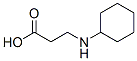 3-(シクロヘキシルアミノ)プロパン酸 化学構造式