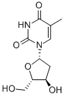 5-Methyl-1-beta-L-ribofuranosyl-2,4(1H,3H)-pyrimidinedione Structure