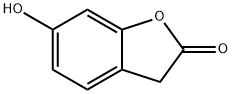 6-ヒドロキシベンゾフラン-2(3H)-オン 化学構造式
